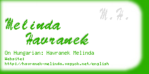 melinda havranek business card